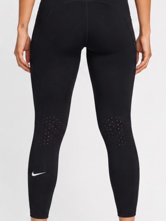 Nike Pants - Like New Nike Swift Dri-FIT High Waist 7/8 Running Leggings Black Pockets Size S